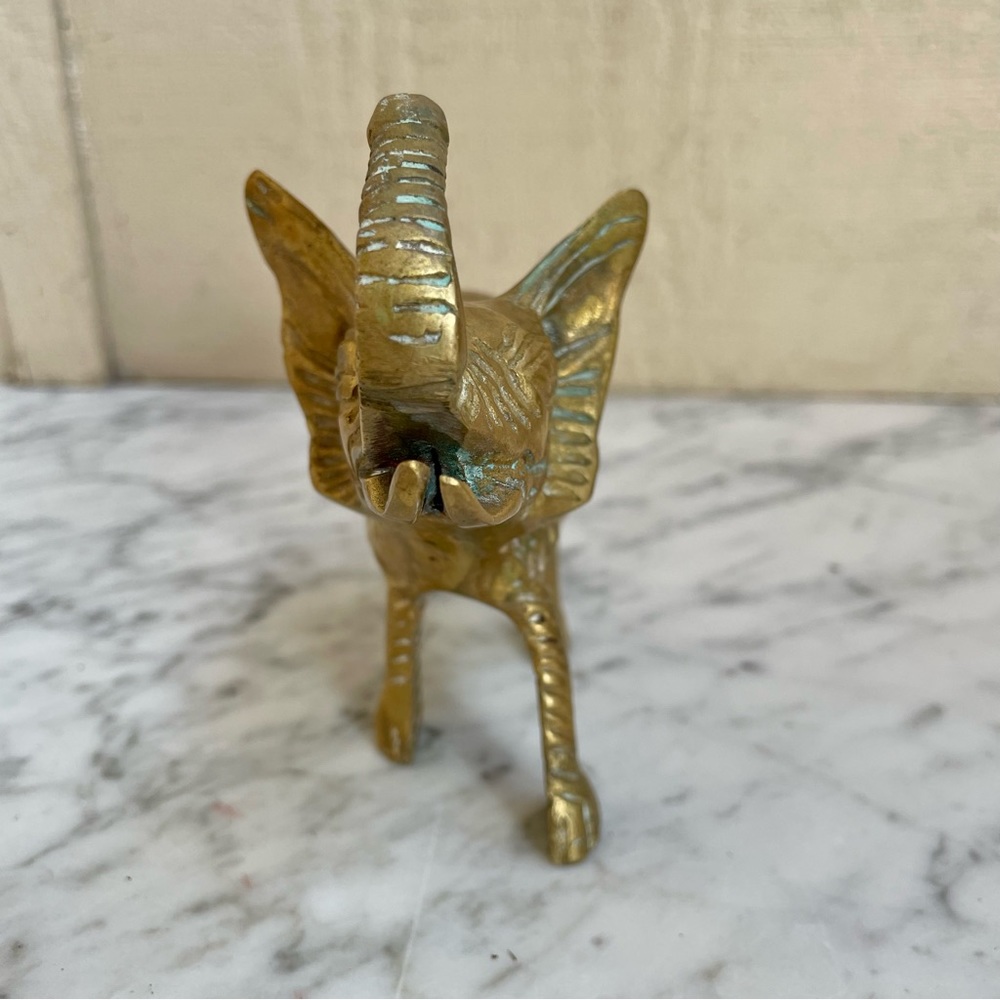 Vintage Brass Elephant Figurine - Picture 3 of 3